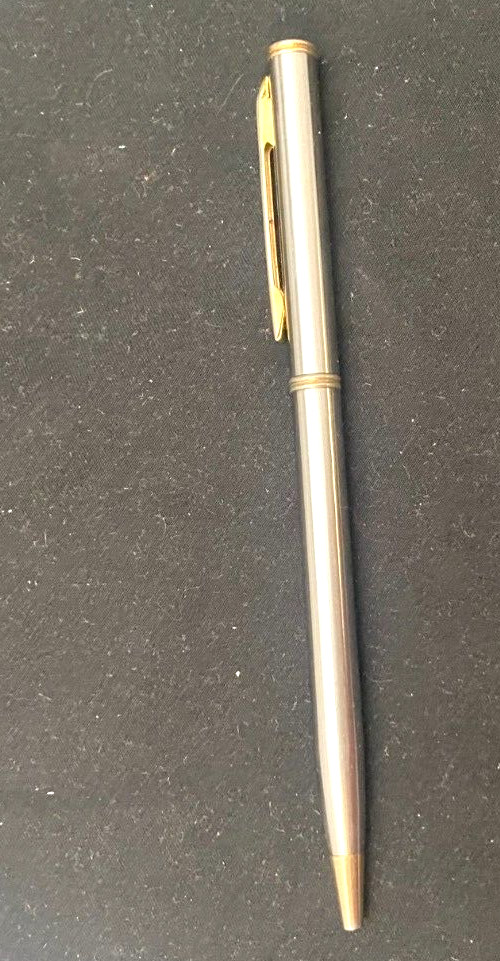 VTG SWEDEN PARLIAMENT BALLPOINT PEN, MARKED w/NATIONAL EMBLEM ON THE TOP c1990 g