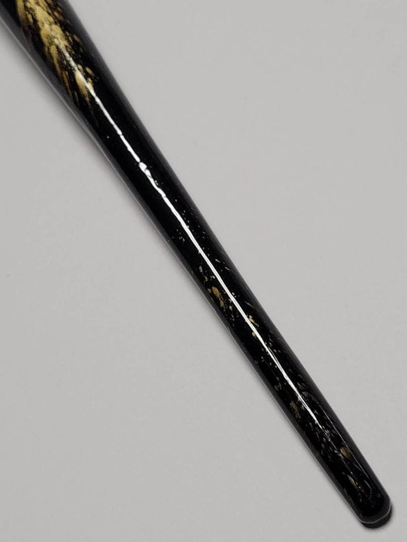 3. Lacquered Gold Pen Shaft, Black Shaft, Gold Dust Scattering Pattern, Special