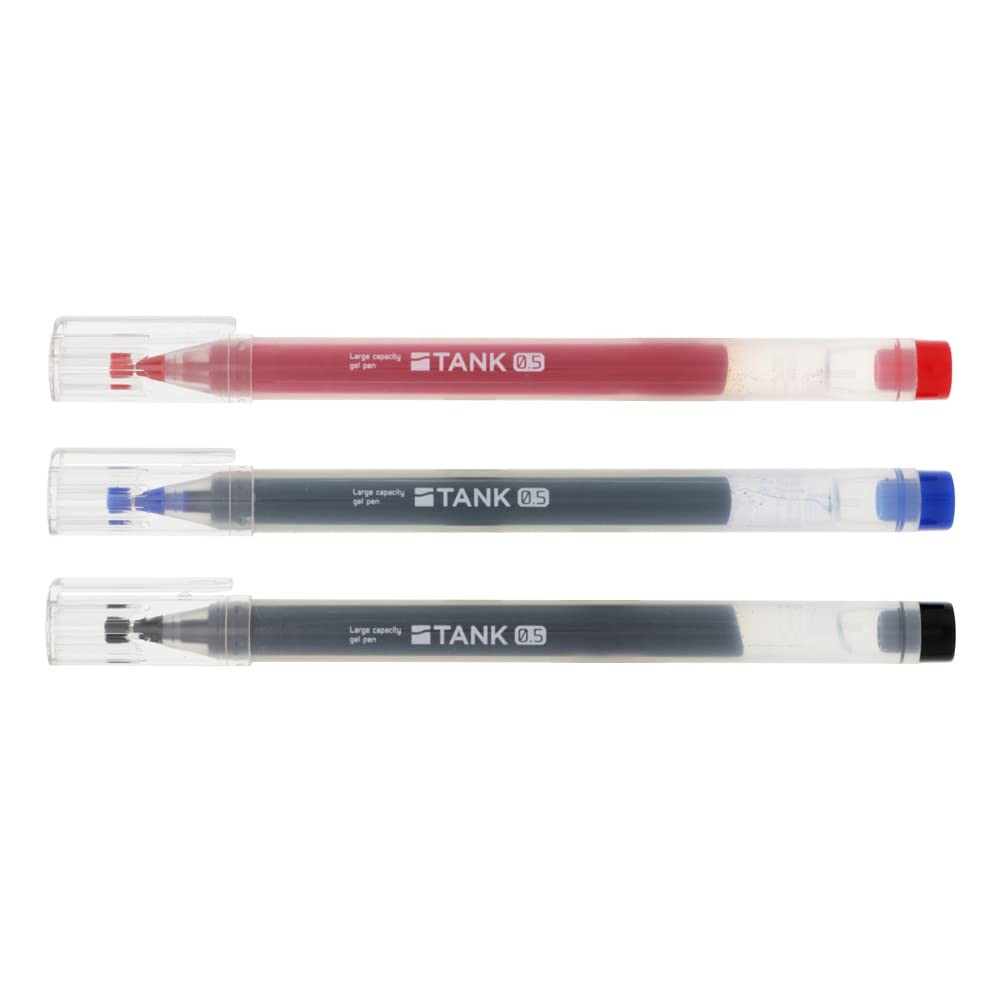 Sun-Star Gel Ink Ballpoint Pen TANK 3-Piece Pack S4591763