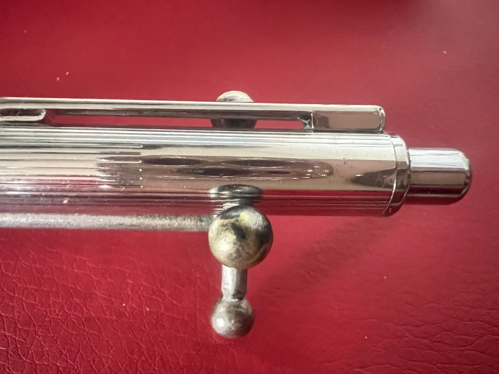 SETTELAGHI Silver 925 Solid Ballpoint Pen Strong Personal Window Weight 1