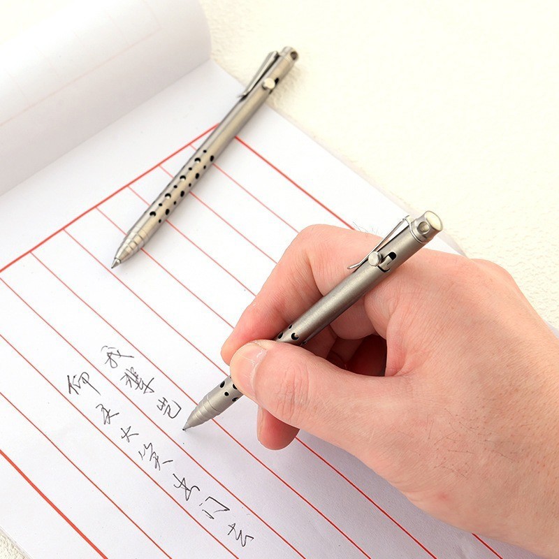 EDC Titanium Ballpoint Pen Signature Writing Pocket Pen Outdoor Business Office