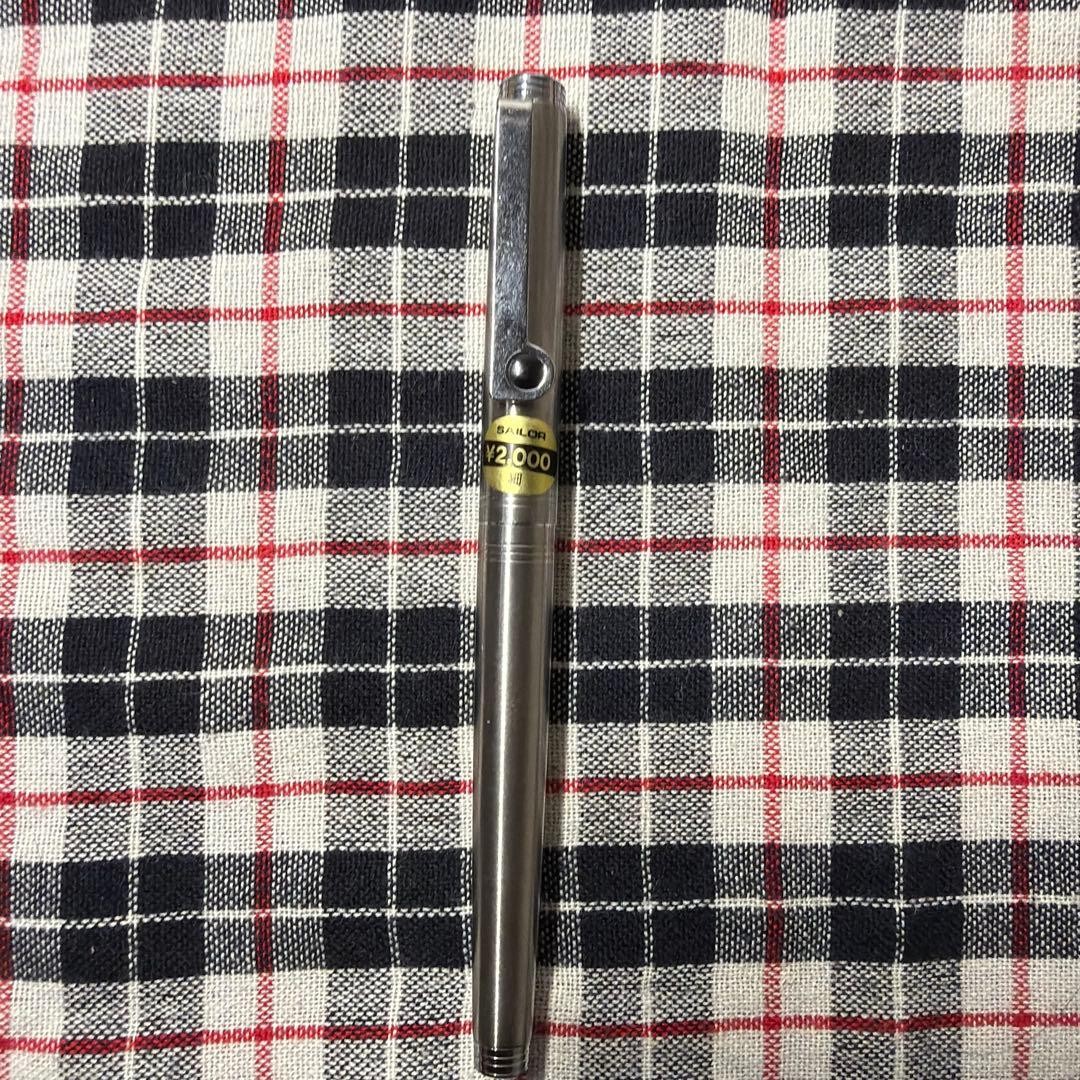 Sailor Fountain Pen, Stainless Steel Barrel, Made In Taiwan, Out Of Print