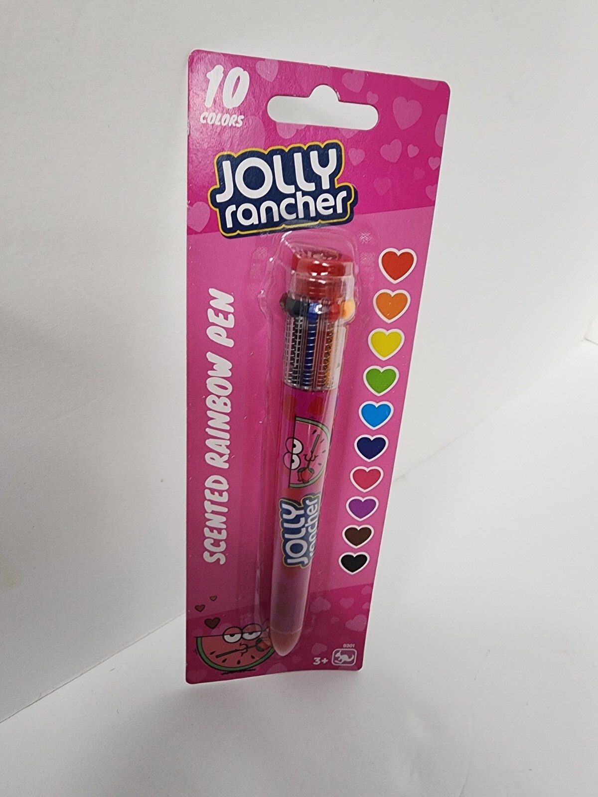 Jolly Rancher Rainbow Pen Ink Multicolor Click Scented 10 Colors Valentine Gift