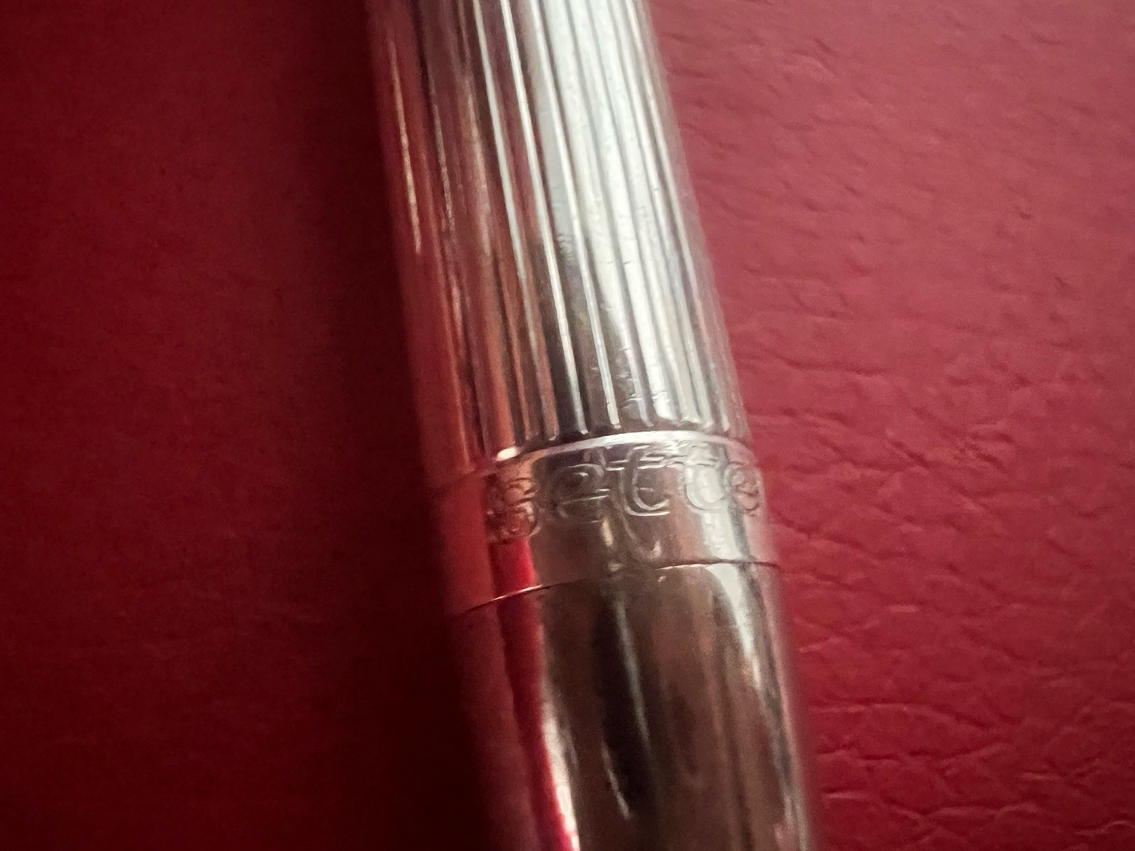 SETTELAGHI Silver 925 Solid Ballpoint Pen Strong Personal Window Weight 1