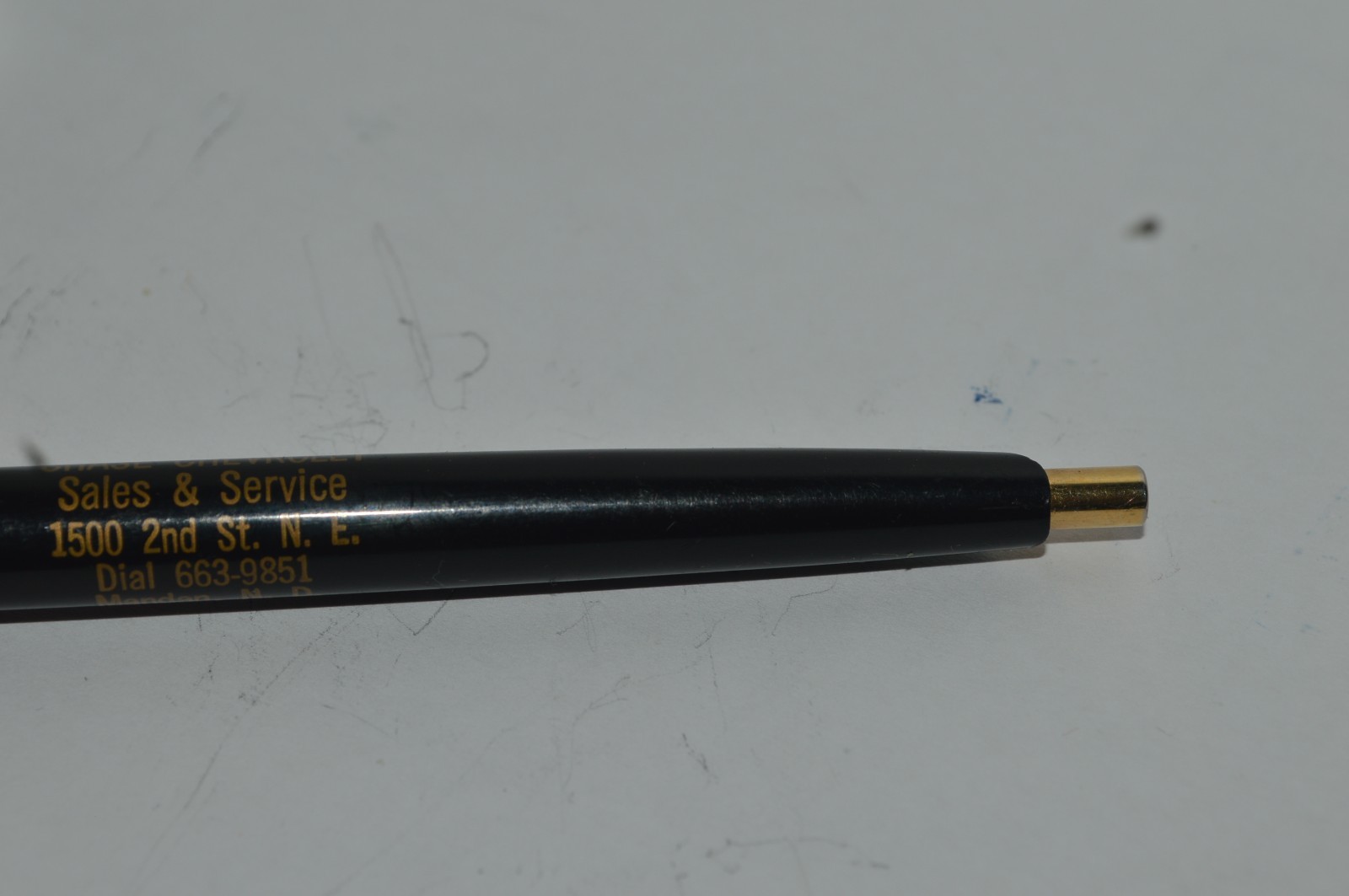 RITEPOINT Ballpoint Pen CHASE CHEVROLET Mandan ND USA Circa 1970’s