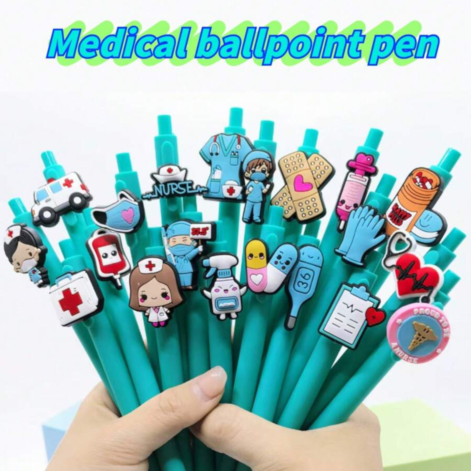 Ballpoint Pens Medical Design 1.0mm Office Desk Record Writing Set Nurse Doctor