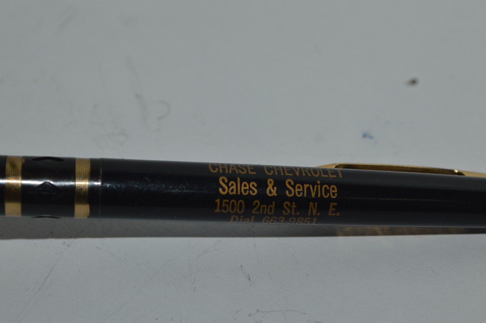 RITEPOINT Ballpoint Pen CHASE CHEVROLET Mandan ND USA Circa 1970’s