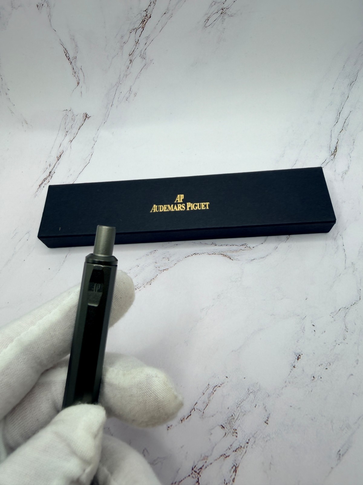 Audemars Piguet Royal Oak Titanium Ballpoint Pen Olive – Refillable, New in Box