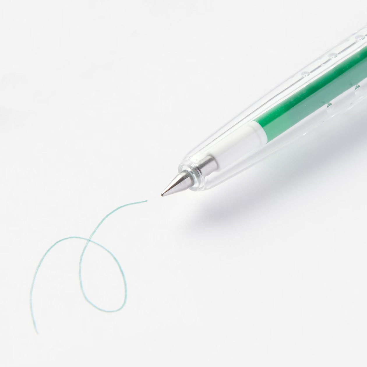MUJI Erasable Retractable Slim Ballpoint Pen Green 0.38mm Made in Japan