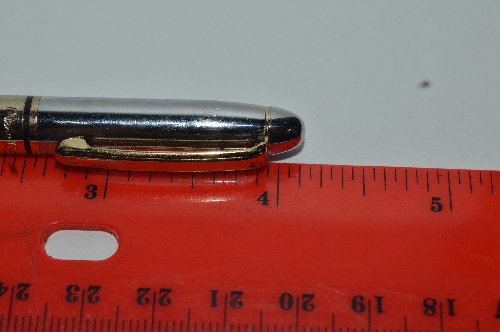 Pierre Cardin Small Ballpoint Pen 4.25 Inch Long Twist Action Metal Rubber Grip
