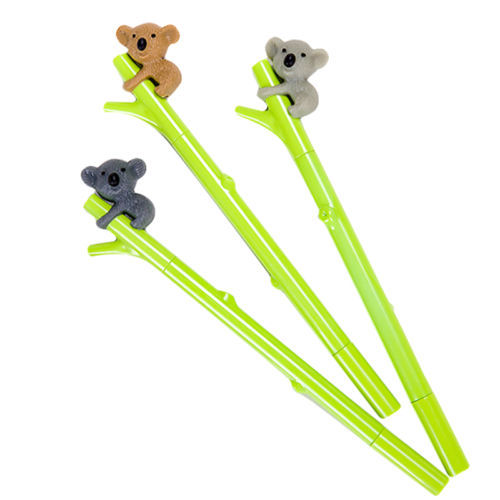 4Pcs Cute Cartoon Koala Gel Pen 0.5mm Black Ink Stationery School Pens Gifts