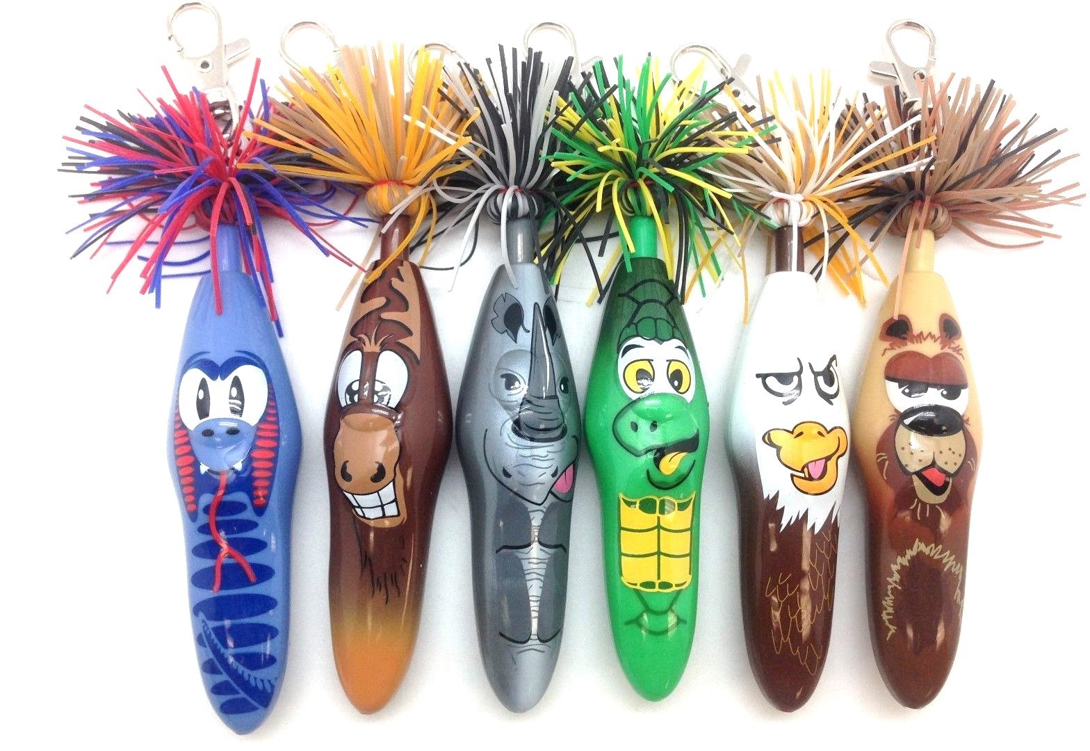 KOOKY KLICKERS KOLLECTIBLE BALL POINT PEN KREW 49 KEY RING BELT CLIP ANIMAL GIFT