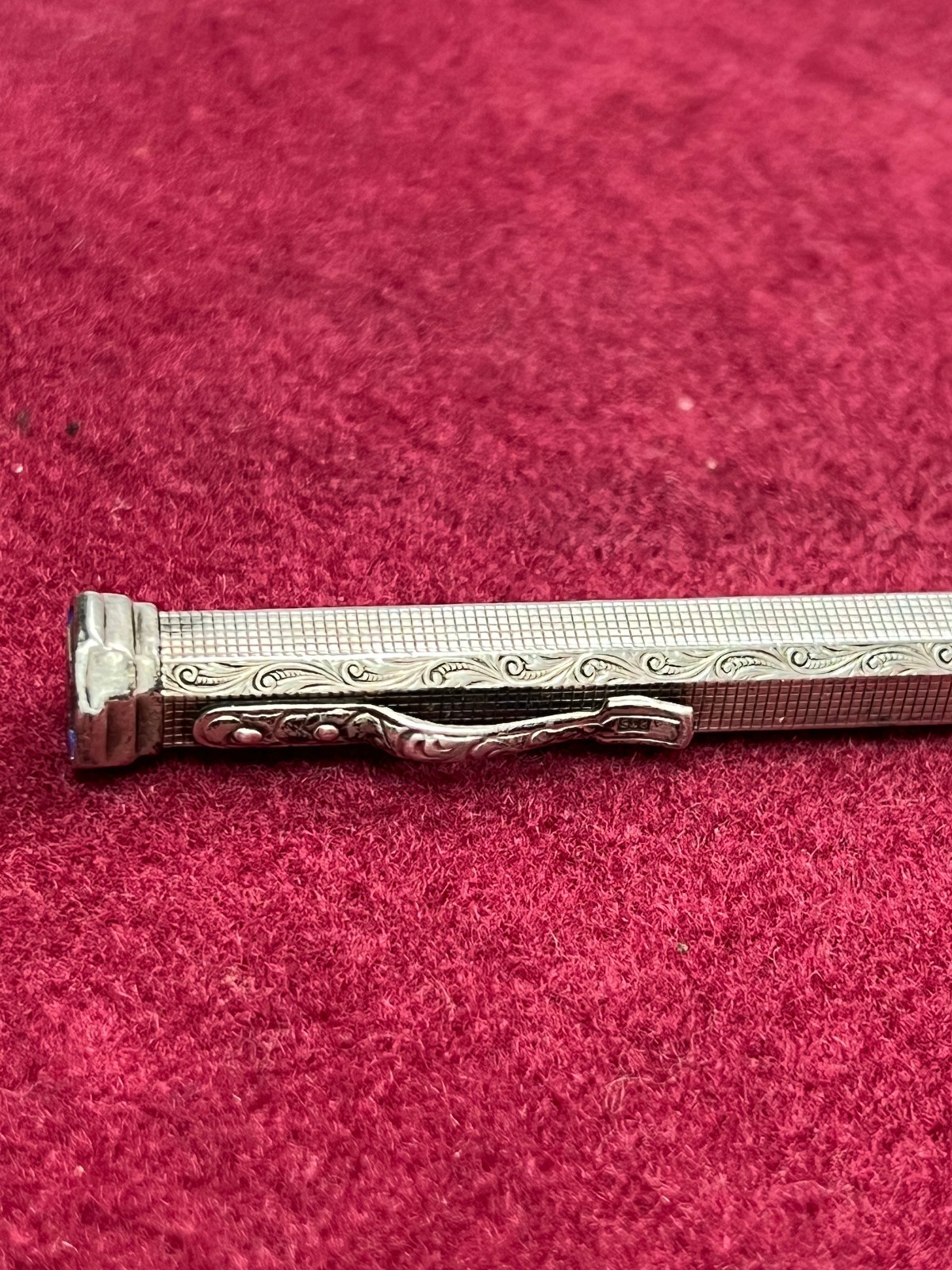 Vintage Agfa German .835 Solid Silver Pencil Engraved 4.3″
