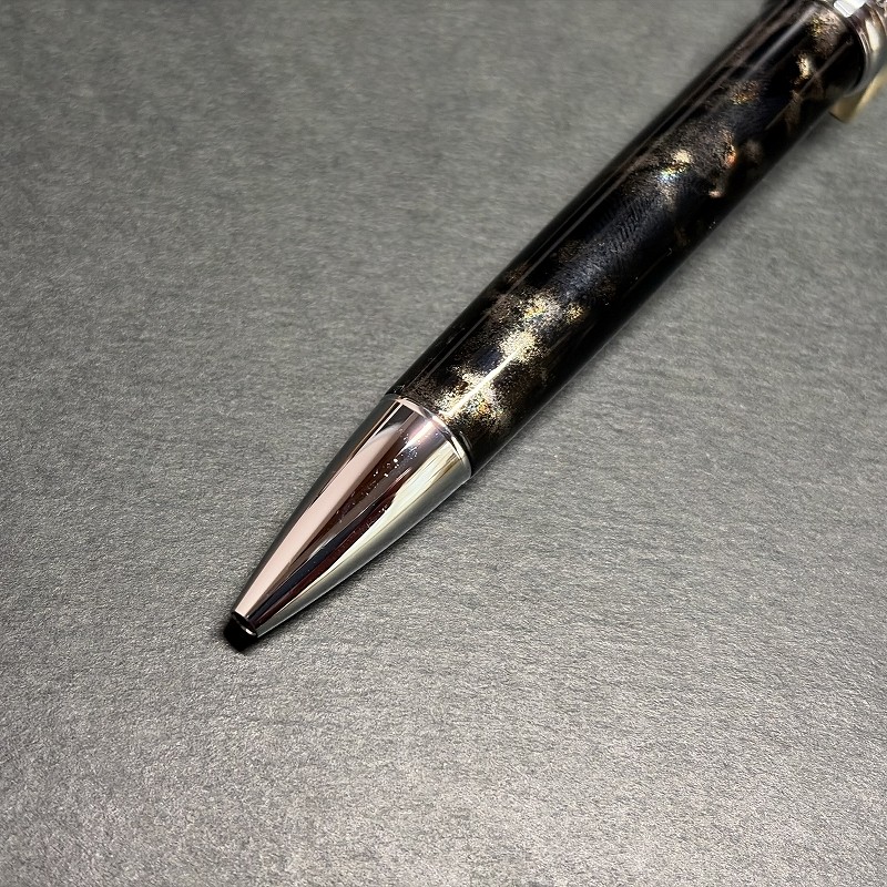 ☆Good Condition☆Pentel Lancelot 5 Oil Ballpoint Pen Marble Black/Out of Print