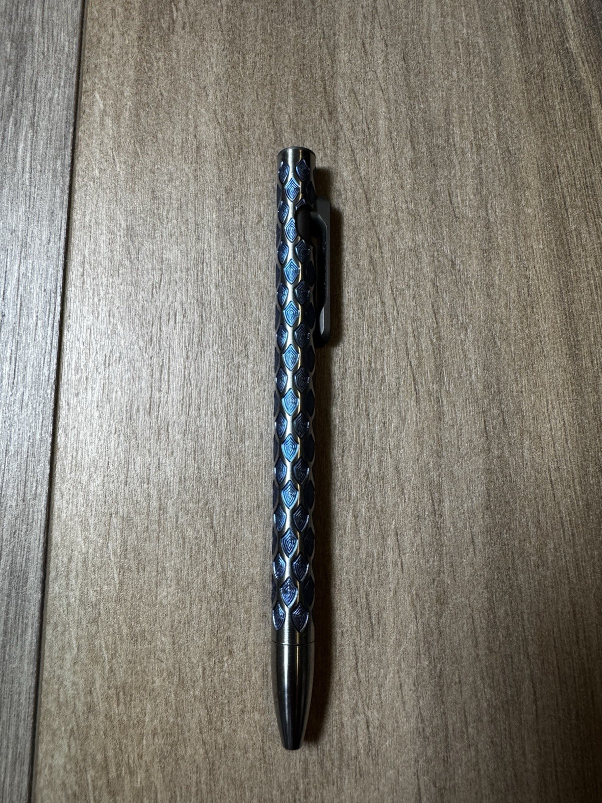 Smooth Precision Pens- Blue Dragon Scales Full Size (Titanium)