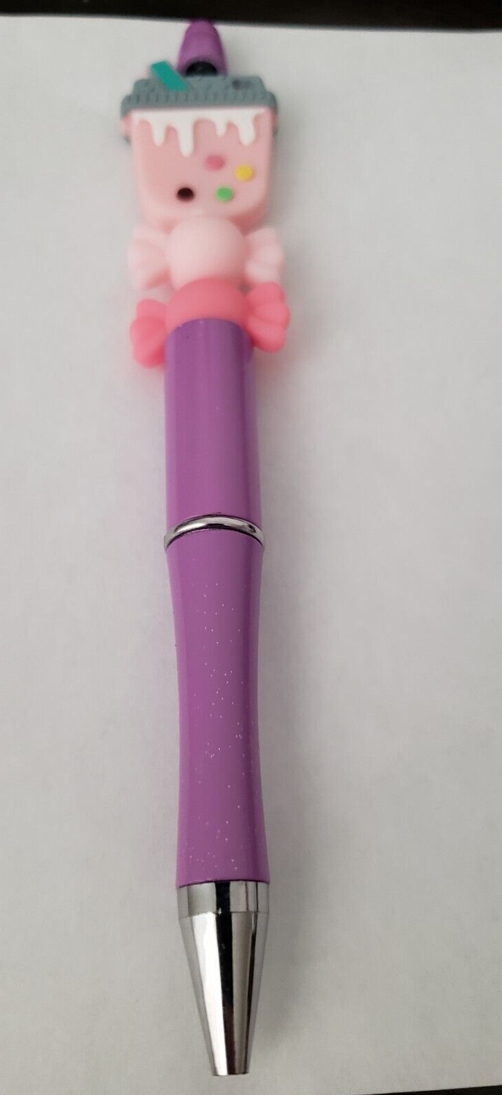 1PCS Beaded Ballpoint Pen Cute Milk Teacup Shape