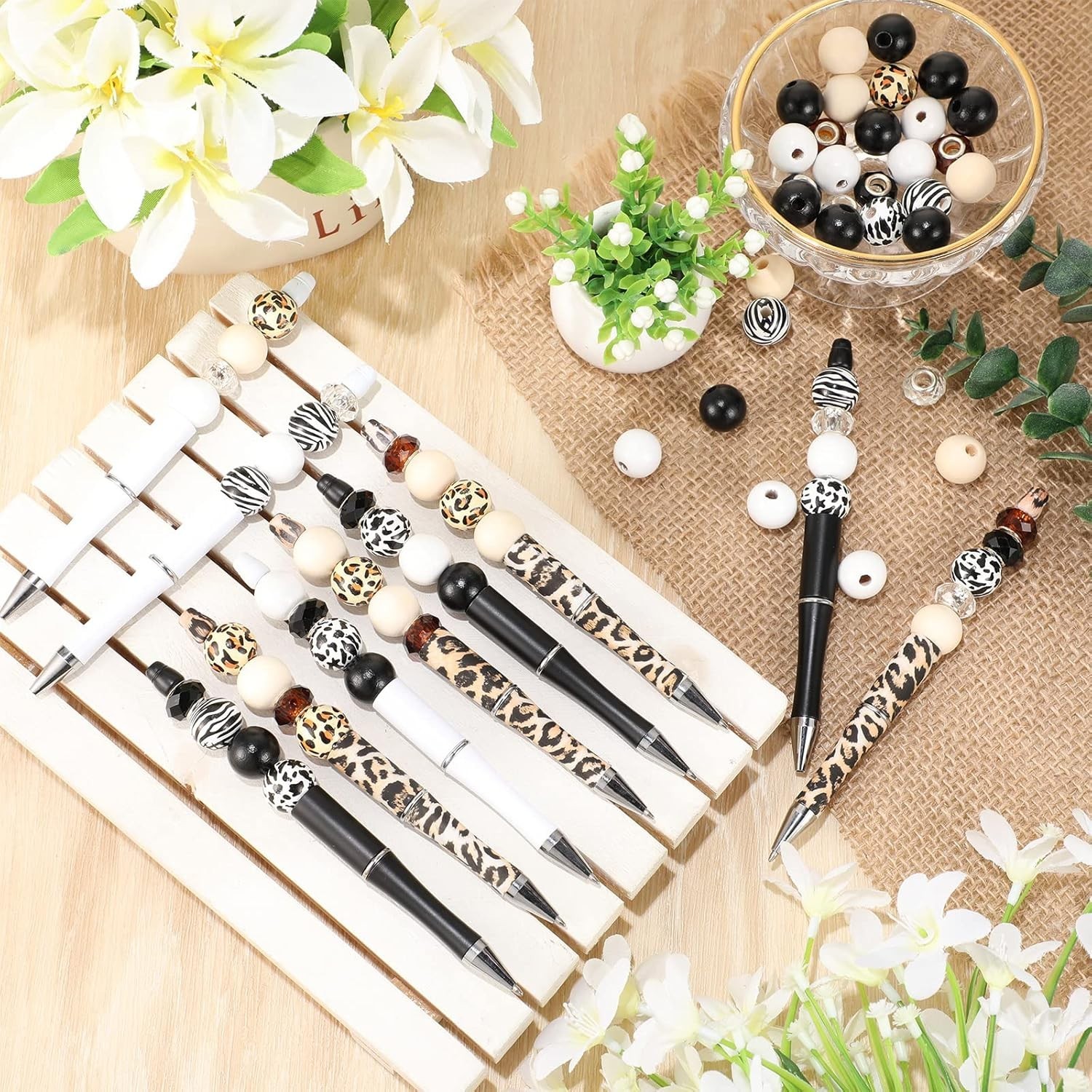 Versatile 12-Piece Beadable Pen Set – Perfect for Family Fun or Office Use