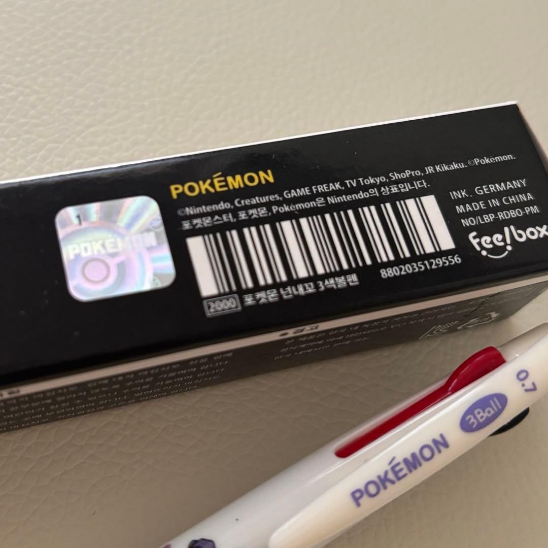 Korea Limited Gengar Gorse Pokemon 3 Color Ballpoint Pen Random