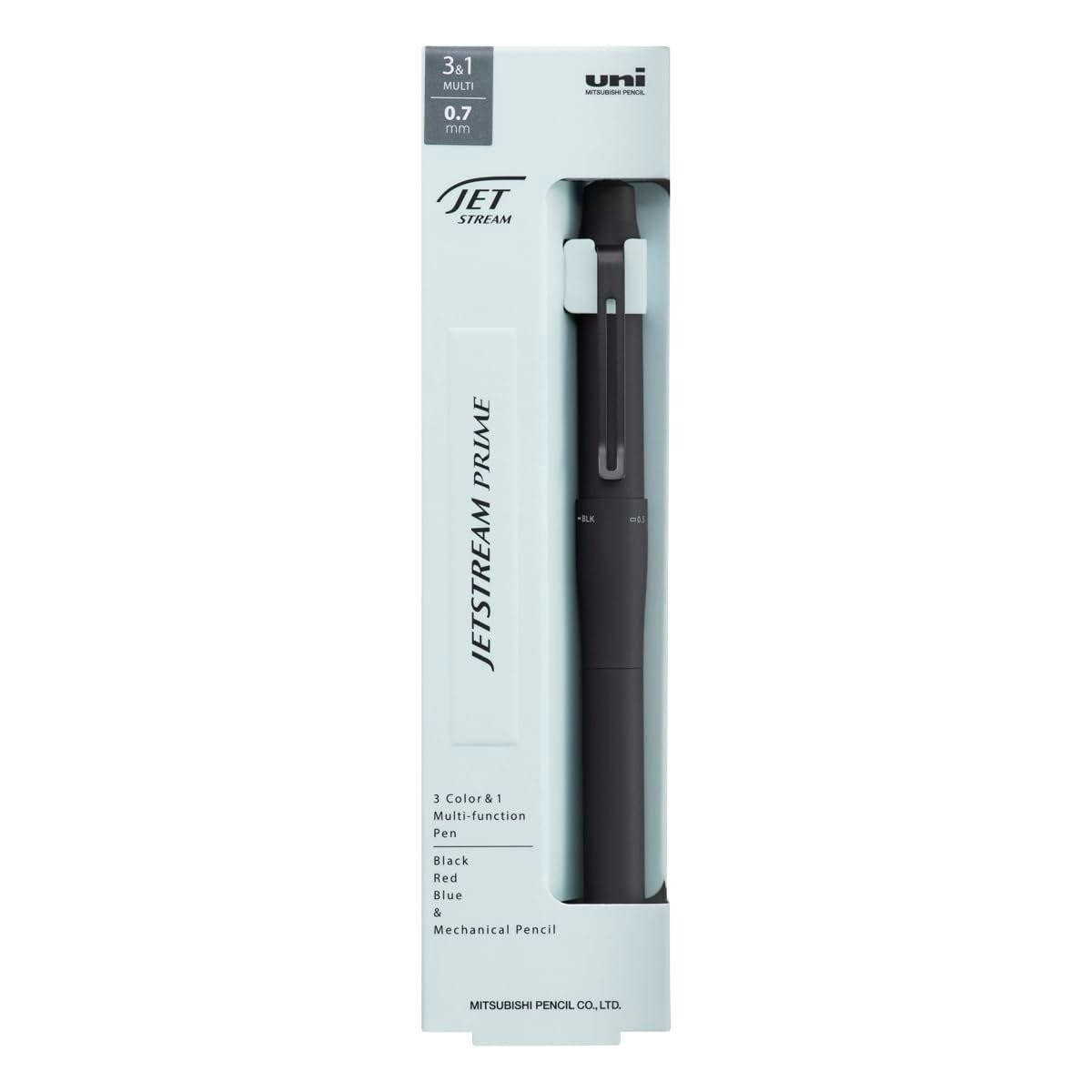 Mitsubishi Uniball Jetstream Prime 3 color Multi Pen & 0.5 Pencil Black