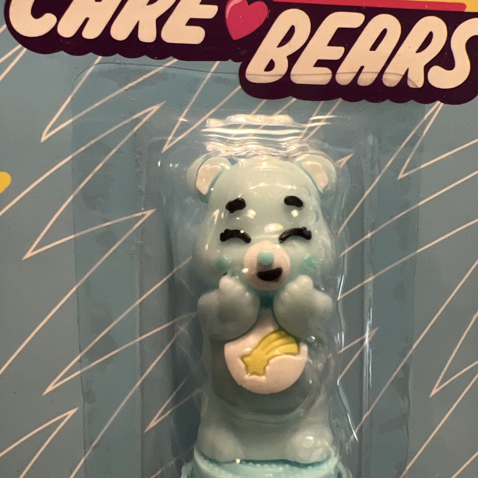 NEW Care Bears Blue Rainbow Pen Grumpy Bear Topper 10 Colors Stationery