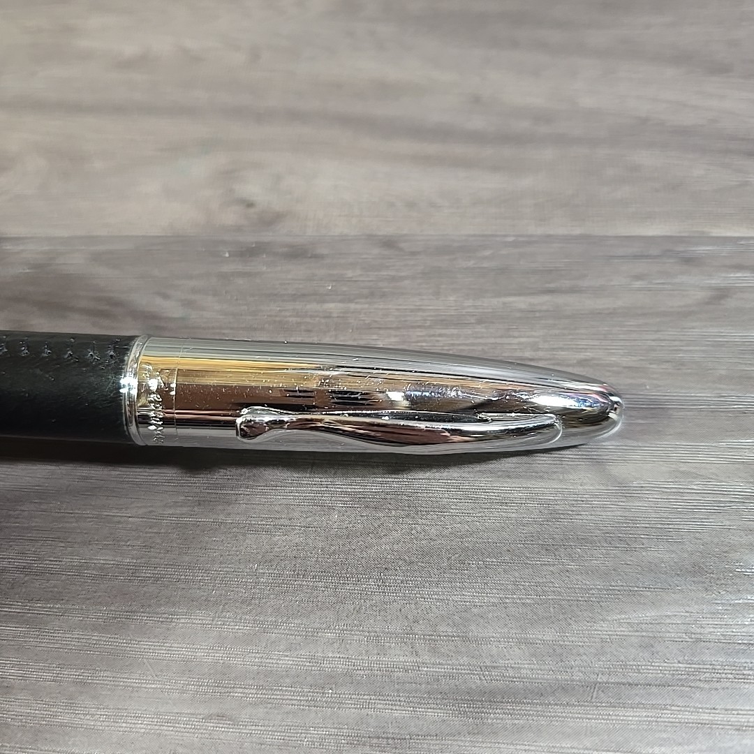BETTONI Ballpoint Pen Daimler Chrysler Metal With Leather?