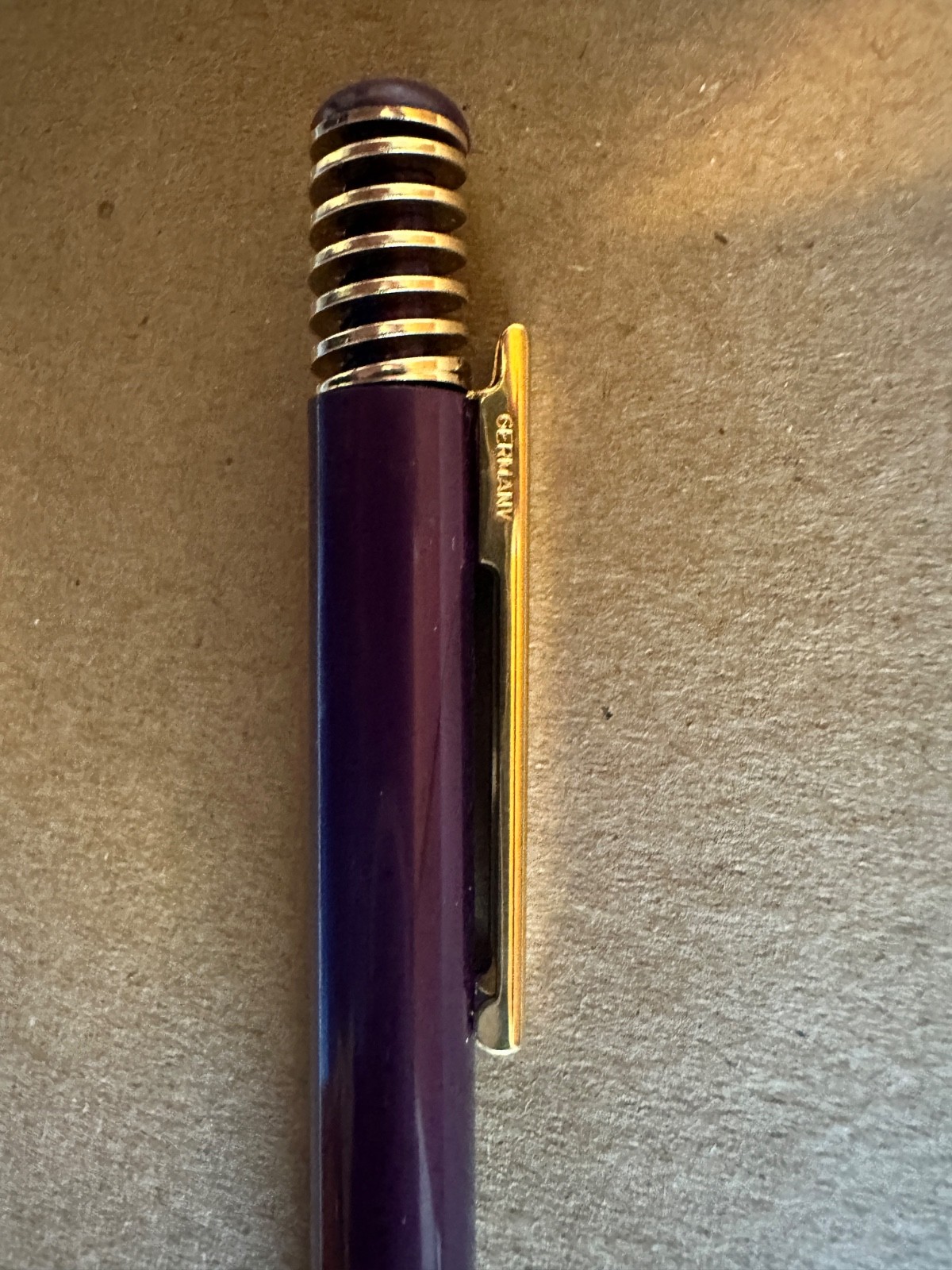 Vintage Intel Pentium II processor with MMX purple logo’d pen Made in Germany