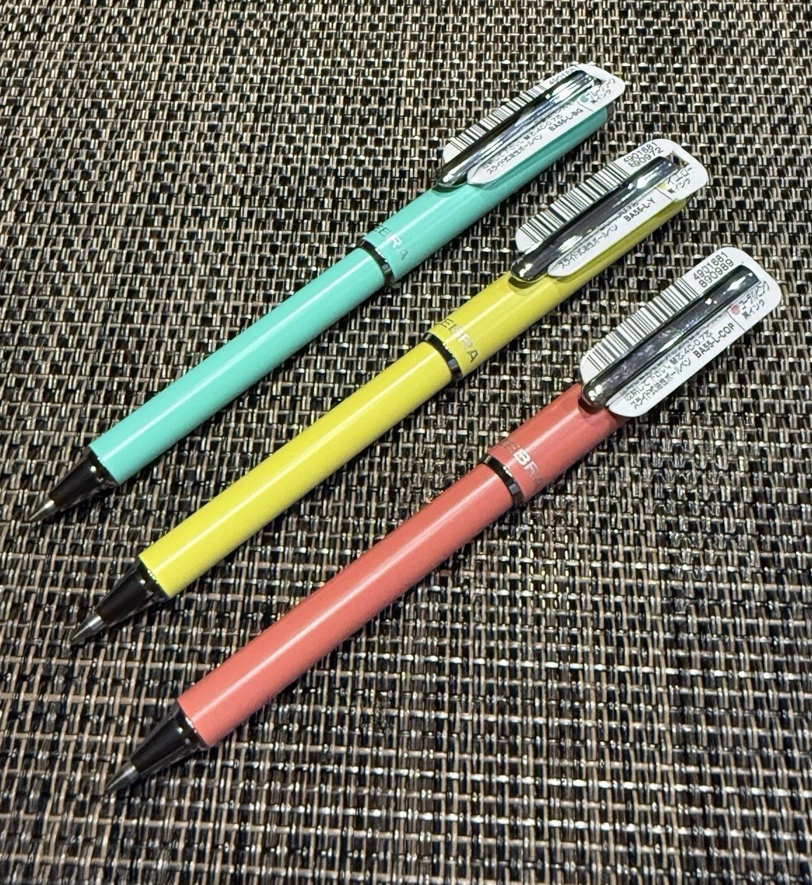 Zebra SL-F1 Mini Retractable Ballpoint Pen 0.7mm Loft Limited 3 Color Set Japan