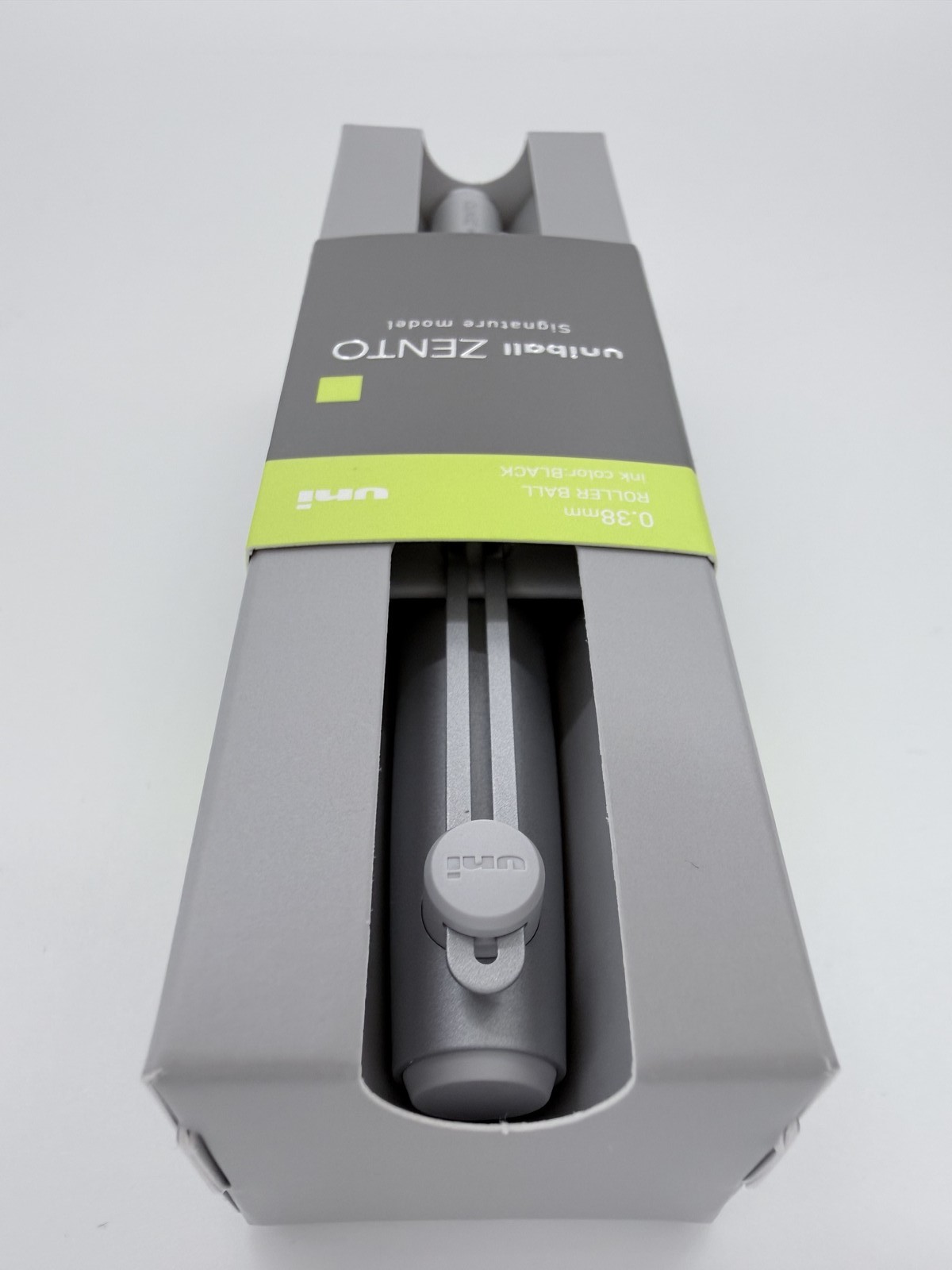 MITSUBISHI PENCIL uniball ZENTO Signature Model Silver 0.38mm Japan NEW