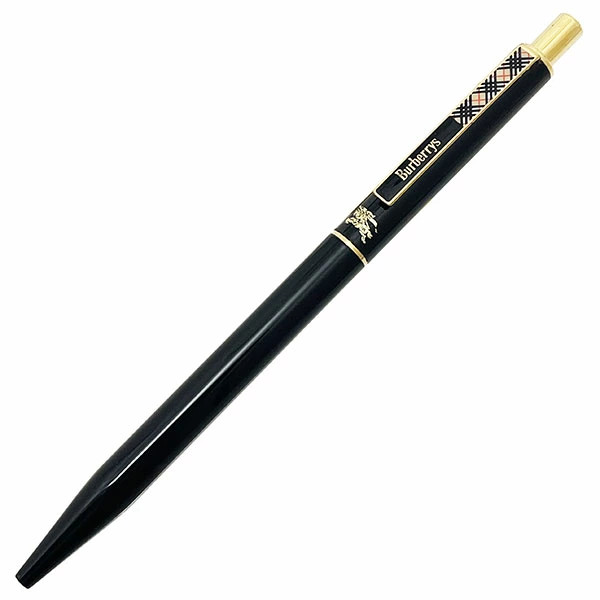 Burberry Ballpoint Pen Black Logo Check Pattern Accessories Burberry’s [Used]