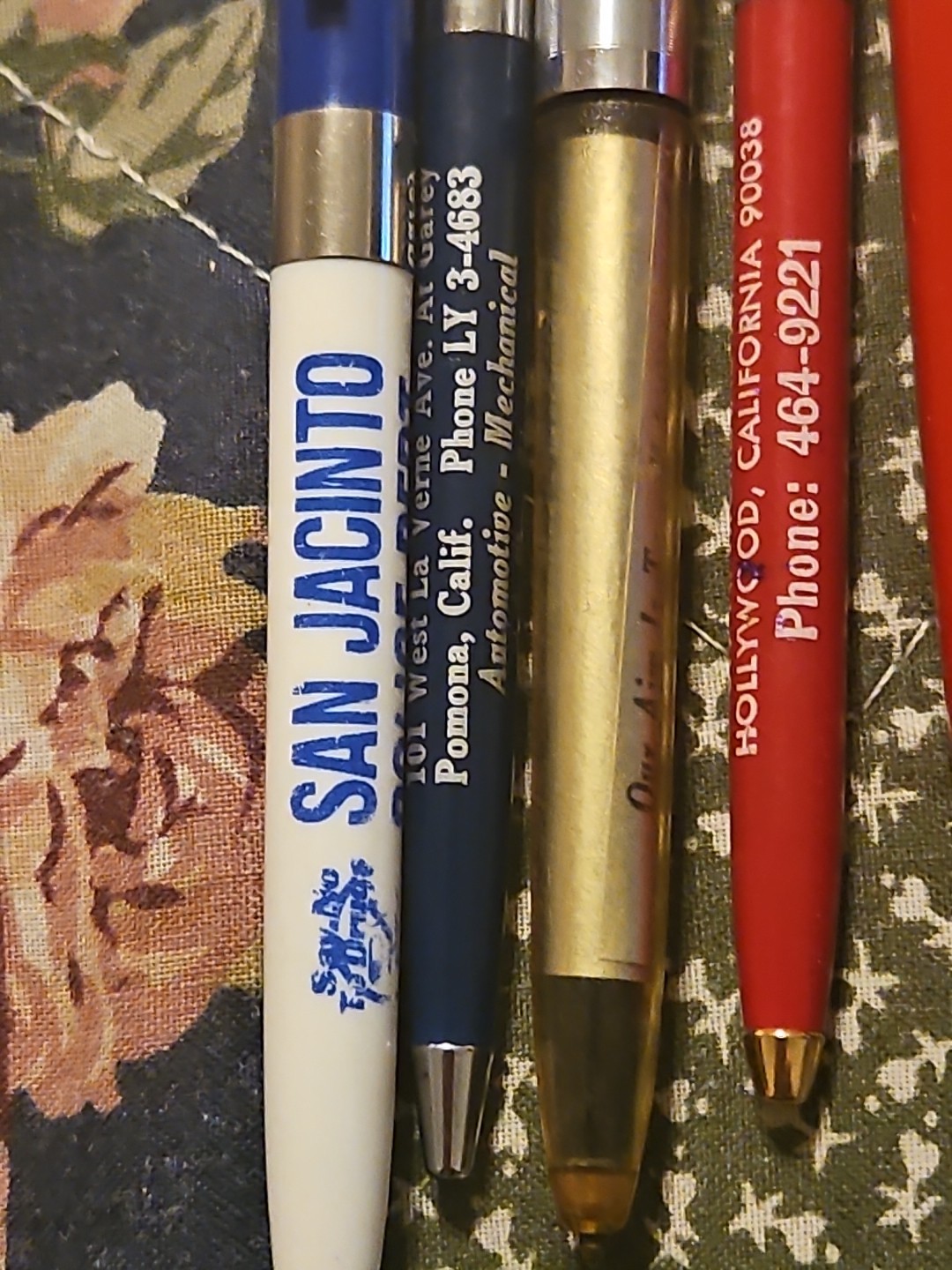 Lot of 10 Vintage Advertising Ballpoint Pens Branded Rare Scarce.