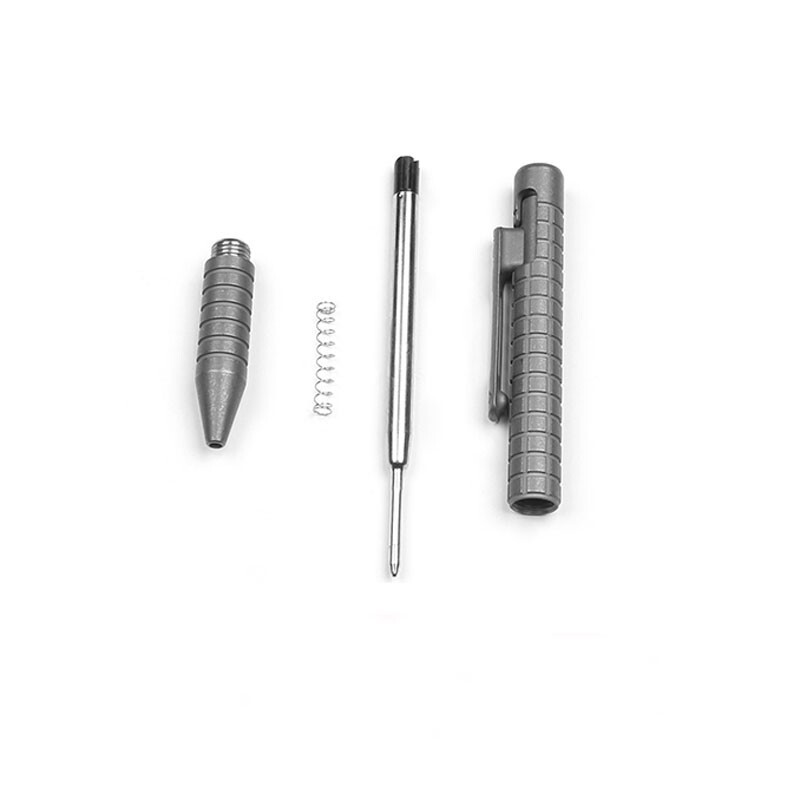 Outdoor EDC Practical Titanium Alloy Pocket Ballpoint Pen Working Pen Portable