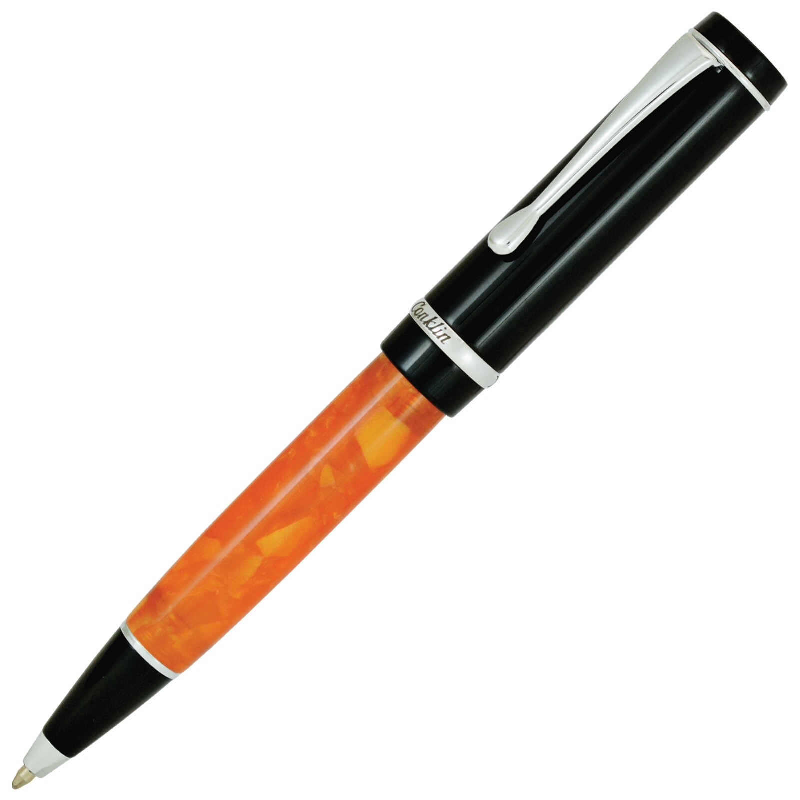 Conklin Duragraph Ballpoint Pen – Orange Nights, With Fine Tip (CK71375)