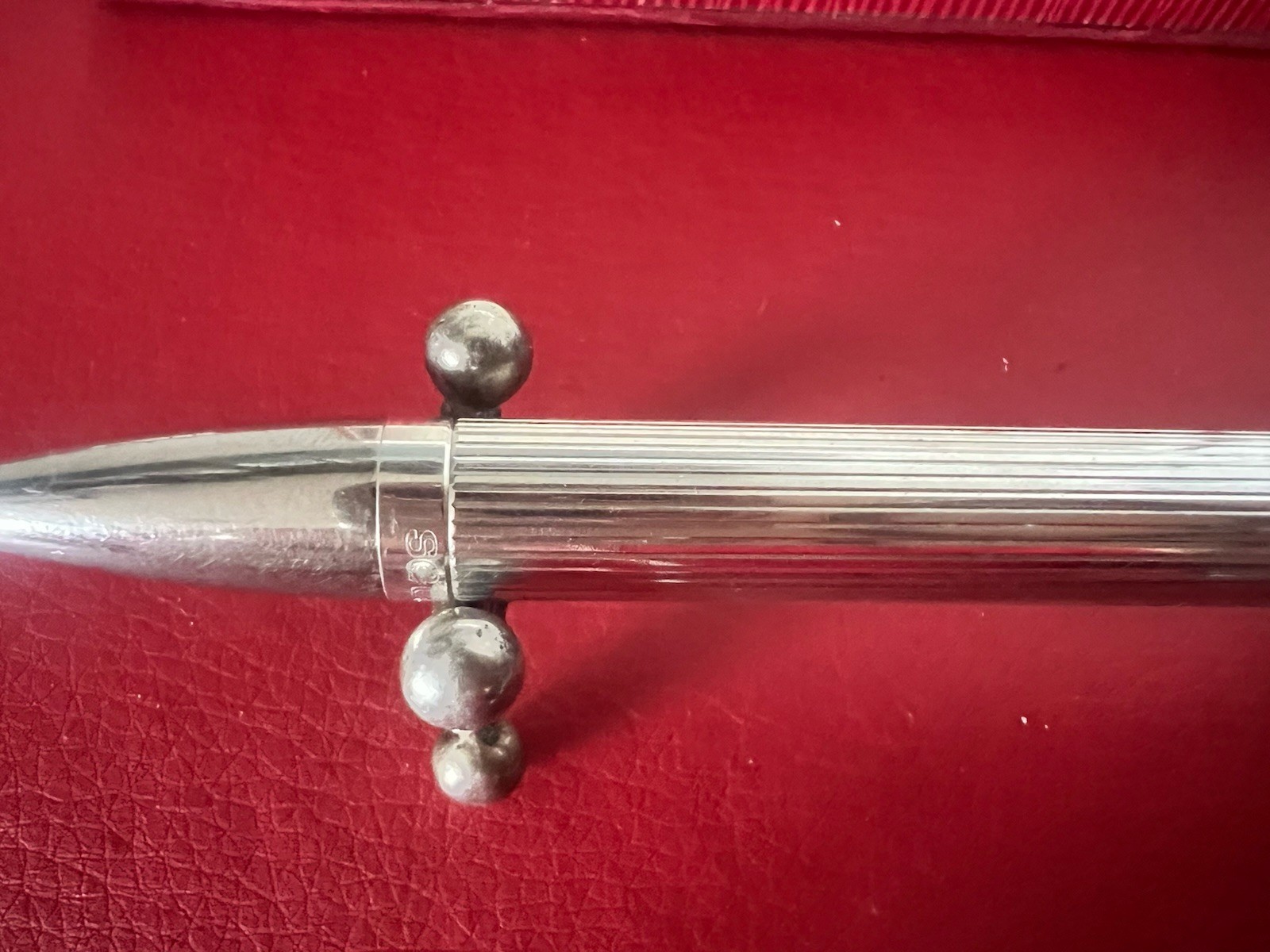 SETTELAGHI Silver 925 Solid Ballpoint Pen Strong Personal Window Weight 1