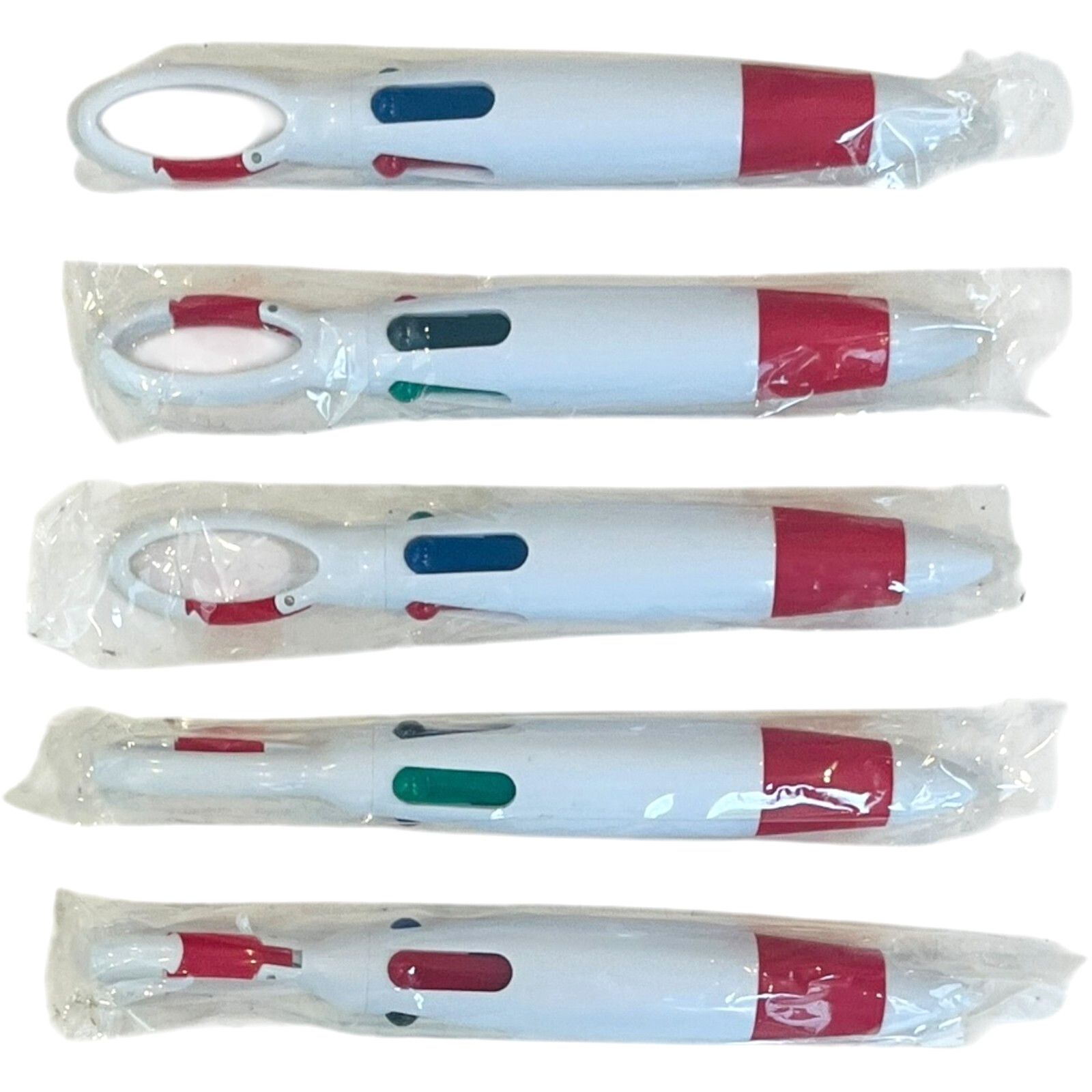 4 Color Pens – Black, Red, Green and Blue – Ball Point Pens – LOT of 5