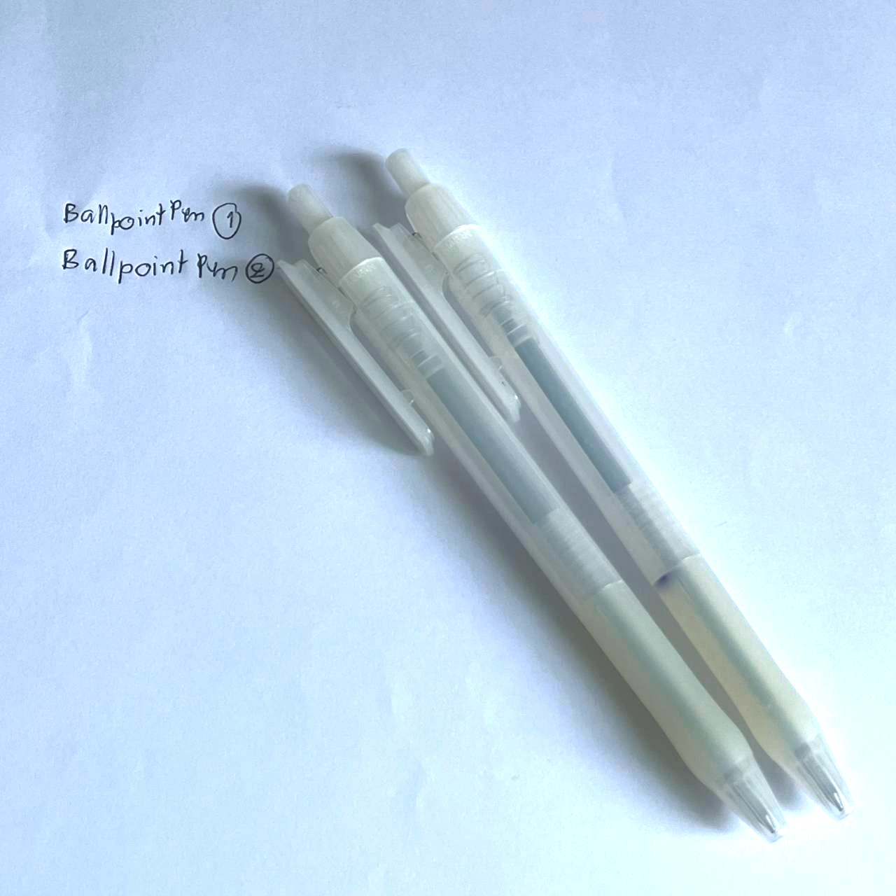 Discontinue product set 2 pcs Muji oil base Ballpoint Pen with clip 0.7mm