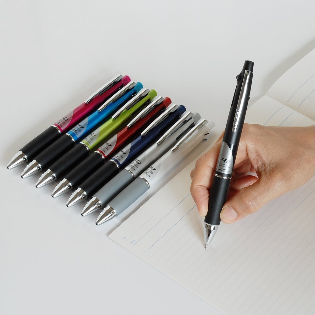 Multi Color Ballpoint Pen Set with Mechanical Pencil Comfortable Grip 1 Count