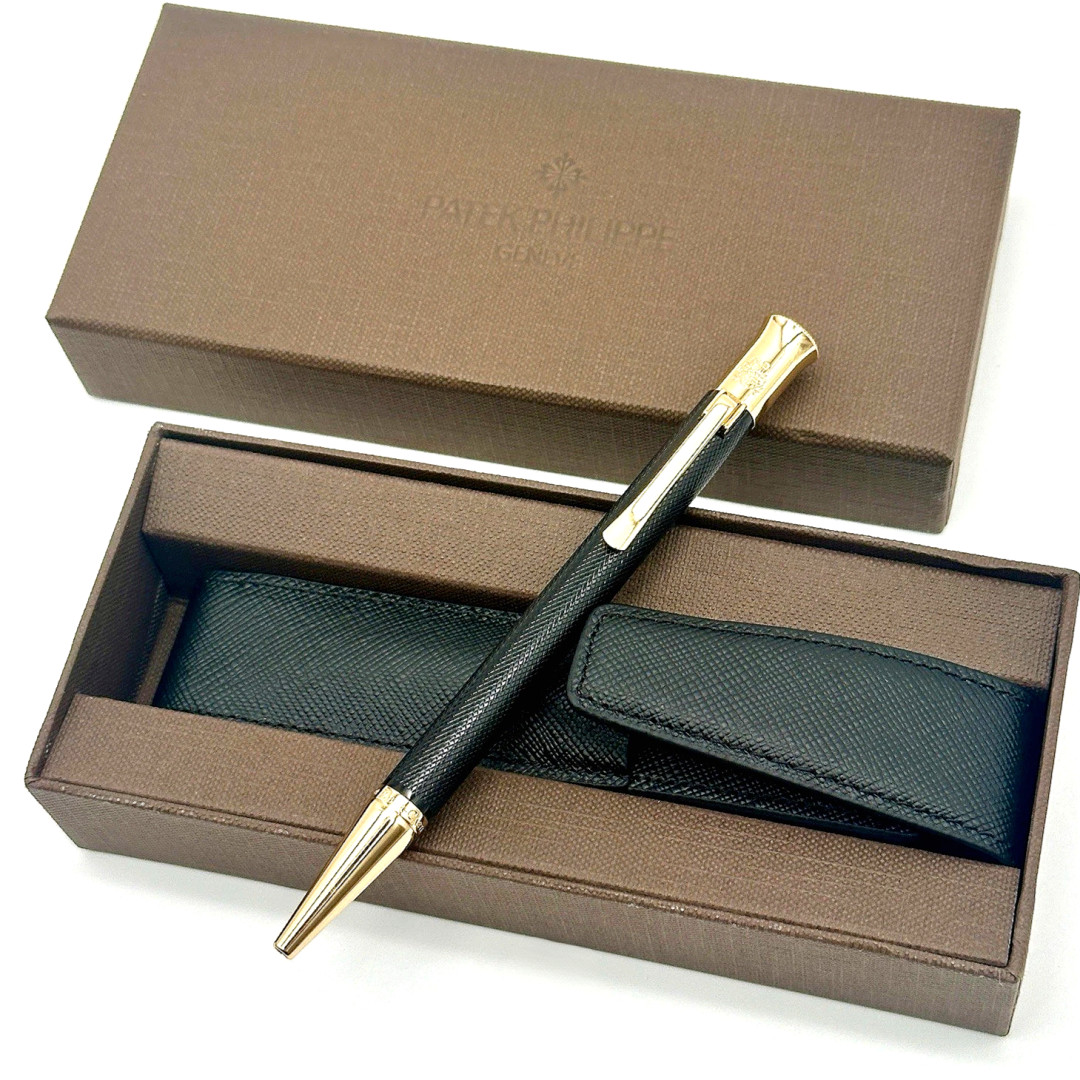Luxury Black Gold Ballpoint Pen Patek Philippe Style VIP Gift Box Set New