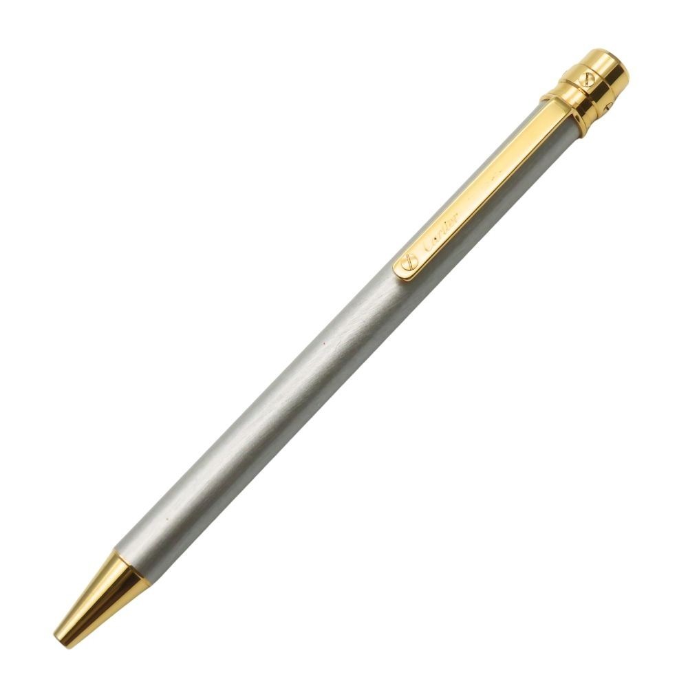 Cartier Santos de Cartier ST150192 Ballpoint Pen Silver Gold Twist Unisex
