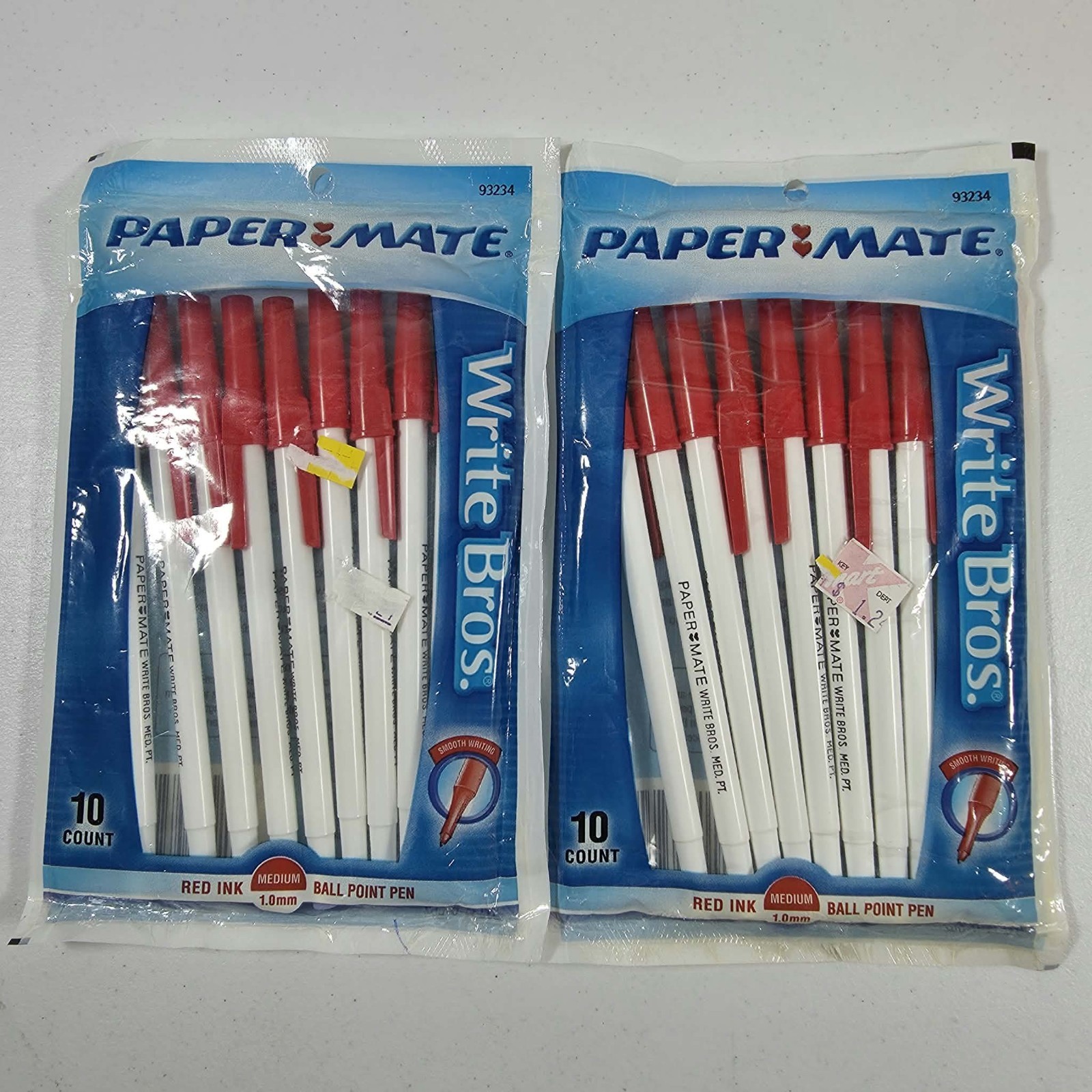 PAPER MATE BALLPOINT PENS VINTAGE 2002 RED CAP COLLECTORS 1.0 mm MED NOS