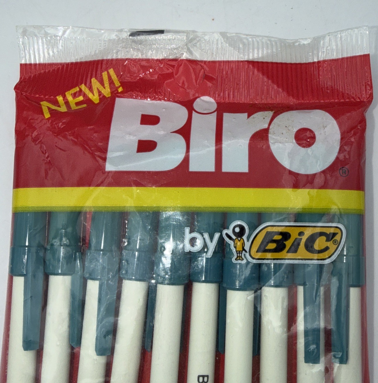 1982 Bic Biro Blue Medium Point Ball Pens 10 Pack USA New Old Stock Sealed