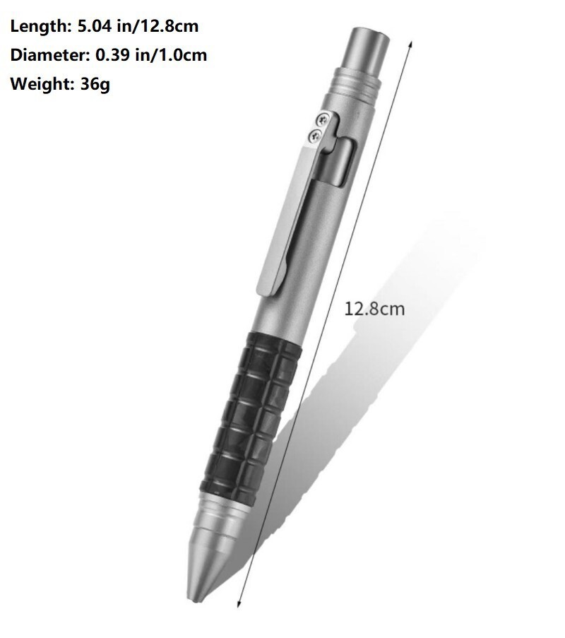 EDC Titanium Carbon Fiber Ballpoint Pen Bolt Action Signature Writing Pocket Pen