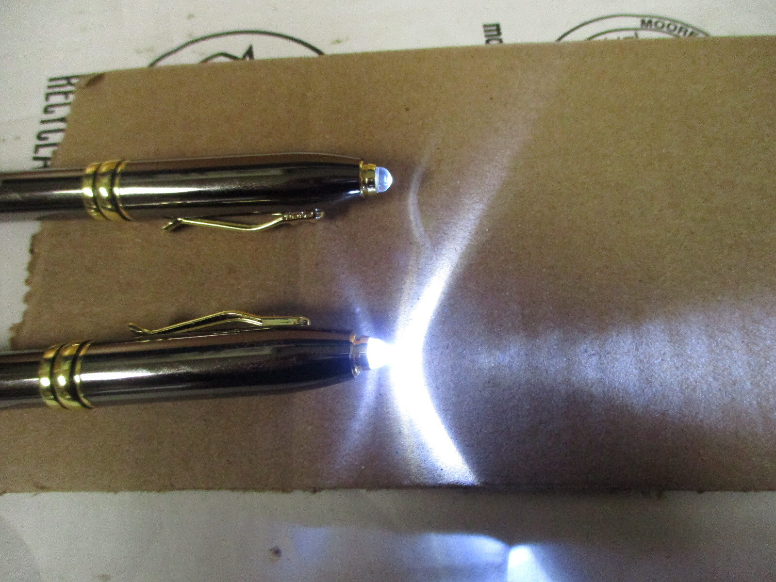 2 Adler Metal Pens Lot with End Light (D-45 Refill) AGY ENDO Agriculture Company