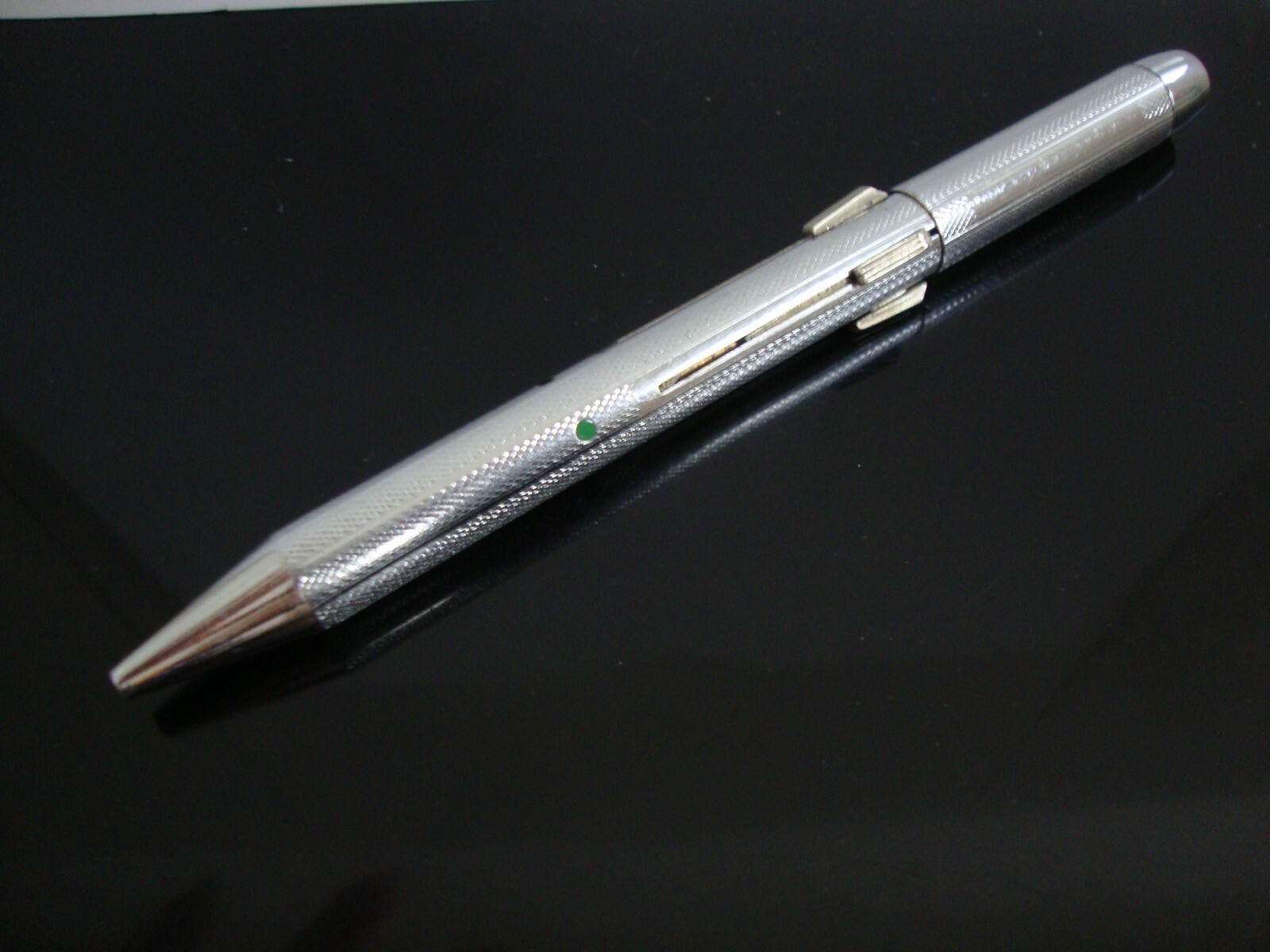 VTG OLD RARE FEND TRUXA PAT. CHROME METAL MULTI COLOR 4 COLOR BALLPOINT PEN 1960