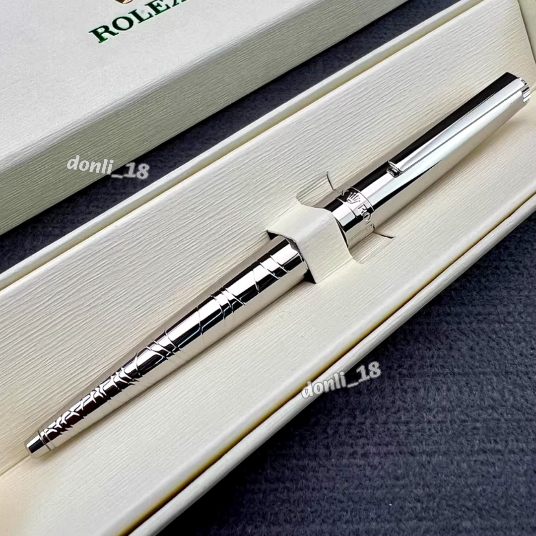 NEW Rolex VTG Style Palladium-Finish Ballpoint Pen | VIP Ad Gift, Refillable