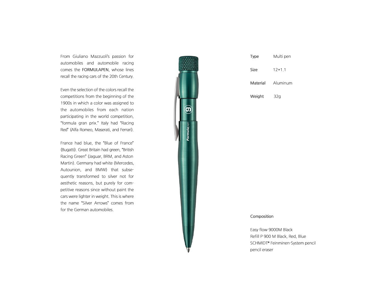 Giuliano Mazzuoli F1 Grand Prix Fomual Pen