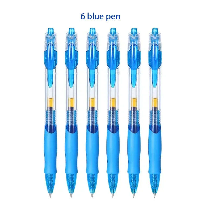 13/30pcs Retractable Gel Pens Set Black/Red/Blue Ink Ballpoint for Writing Refil