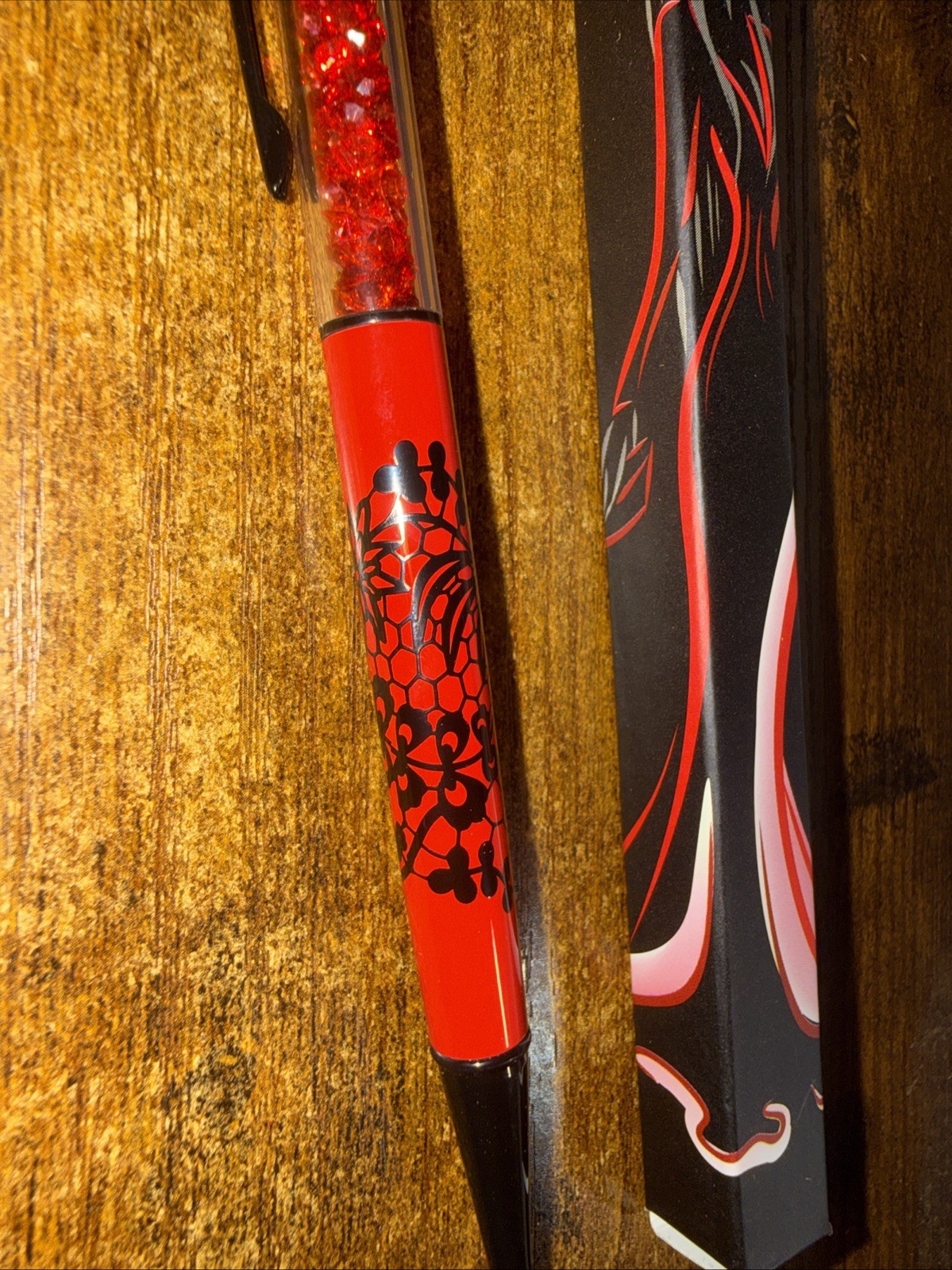 PenGems Pen with Gem – Provocateur – Black & Red