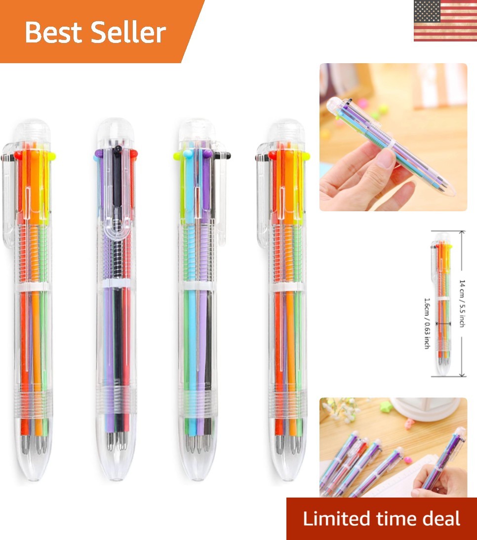 0.5mm Multicolor Ballpoint Pens Set – Perfect for Students and Professionals