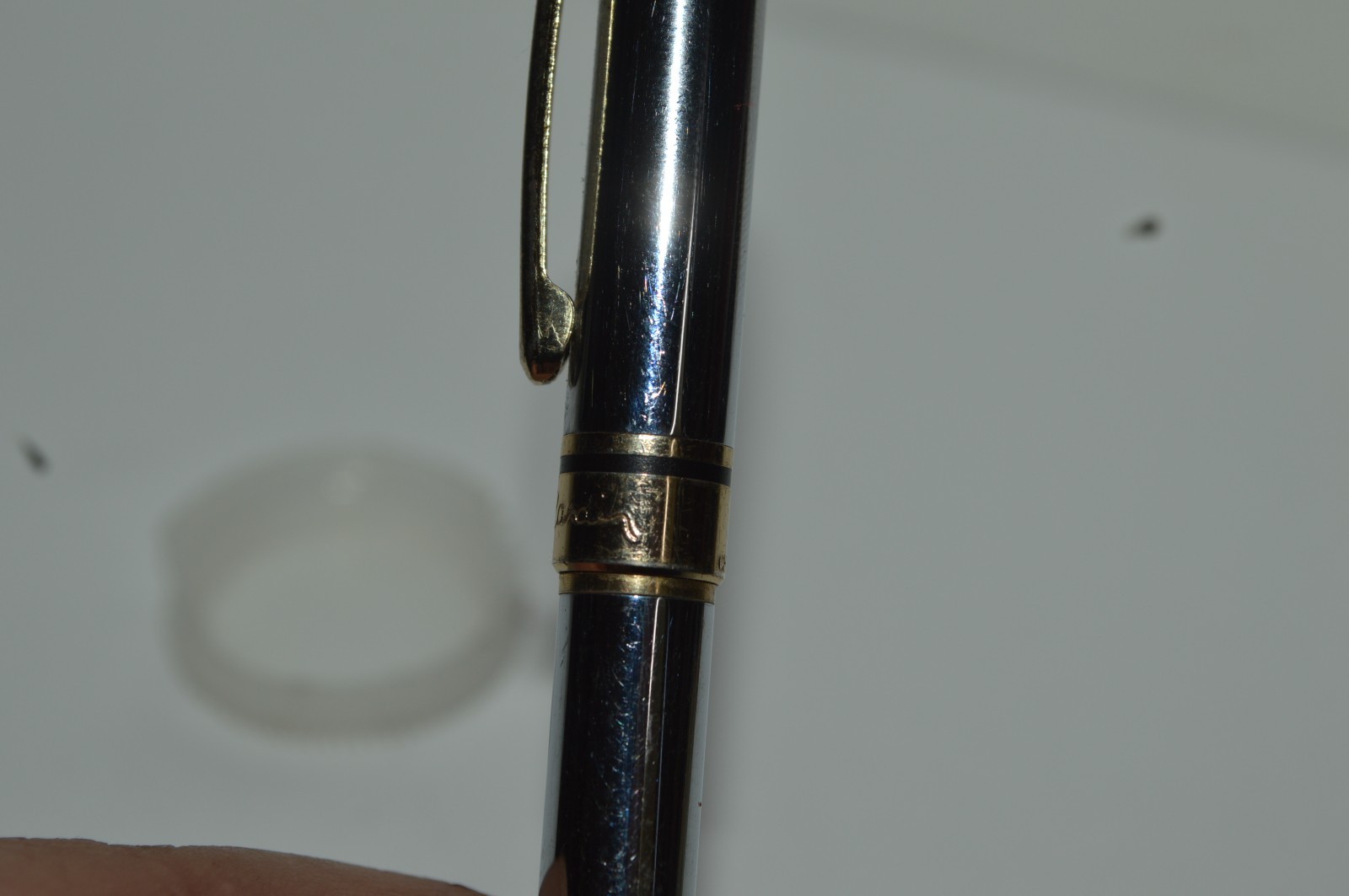 Pierre Cardin Small Ballpoint Pen 4.25 Inch Long Twist Action Metal Rubber Grip