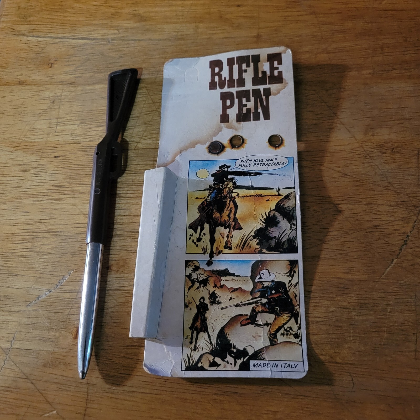 Win-Chester Made In Italy Riffle Celluloid Pen Original Packaging